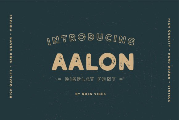 Aalon Font: Evaluating the Vintage Texture for Modern Display Design