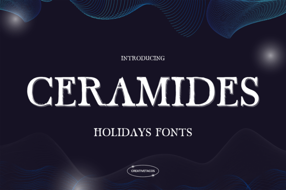 Ceramides: Elevating Holiday Design with Textured Typography