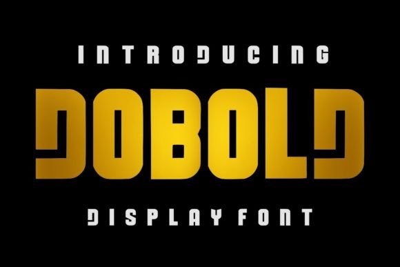 Dobold: The All-Caps Display Font for Confident Visual Communication