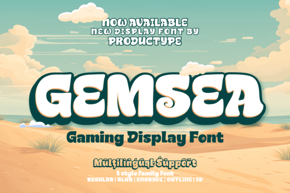 Gemsea: Bold Ocean-Inspired Display Font