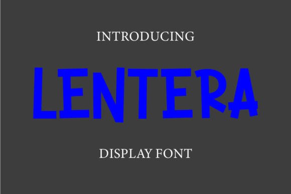 Lentera: The Retro Display Font for Bold Designs