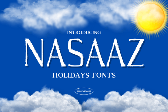 Nasaaz: Bold Typography for Festive Design