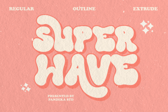 Super Wave: A Bold Retro Serif for Modern Design