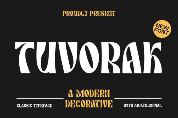 Tuvorak: Modern Abstract Typography